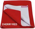 Pandaoriginals Cotton Baby Bed Protecting Mat (Red, Large)