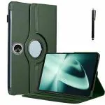 ProElite Cover for OnePlus Pad Cover Case, 360 Rotatable Smart Flip Case Cover for OnePlus Pad 11.6 inch Tablet with Stylus Pen, Dark Green