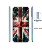 Casotec London Flag wallpaper Design Printed Silicon Soft TPU Back Case Cover for Oppo A78 4G
