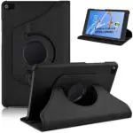 LEYON Rotatable Smart Flip Back Case Cover for Lenovo Tab 4 8 inch TB-850 4x  (Black)