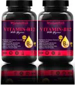 Naturewell B-Complex Vitamins-B12, B1, B2, B3, B6, Biotin B-Complex Supplement Pro, 60 Capsules Each (Pack Of 2)