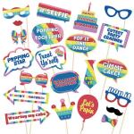 Festiko Fidget Pop Theme PhotoBooth Props 22 Pcs For Kids, Fidget Pop Pastel Colour PhotoBooth Props, Theme Birthday Decorations Boys, Girls, Fidget Pop