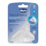 Chicco Angled Nipple for Wide Neck Natural Feeling Bottles Newborn Babies, Slow Flow (Pack of 1)