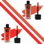 KINDED Rust Crust and Sangria Orange Liquid Lip Eye and Cheek Tint Eyeshadow for Women - Pack of 2, Each Pack 9 ml