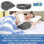 Metron Black And White Soft Handy Multi Purpose Pregnancy Pillow (M)