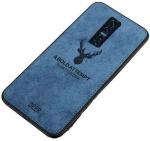 Mcase Cloth, Silicon Blue Back Cover For Vivo V17 Pro
