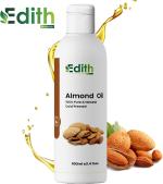 Edith Naturals Cold Pressed - Sweet Almond Oil - For Skin &Amp; Hair Hair Oil (100 Ml)