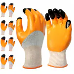 RK TRENDS Ultimate Protection Reusable Gloves - Heavy Duty Safety Gloves for Men & Women - Pack of 5 Pairs