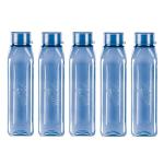 MILTON Prime 1000 Pet Water Bottle, Set of 5, 1 Litre Each, Blue | BPA Free | 100% Leak Proof | Office Bottle | Gym Bottle | Home | Kitchen | Travel Bottle | Hiking | Treking Bottle…