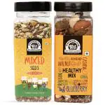 Wonderland Foods Premium Dry Fruits Healthy Mix 200g & Roasted Mixed Seeds 200g