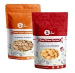 5 A Day Combo Pack of Almond With Paper Shell (Kagzi Badam) 500g and Afghani Khumani 250g, (750g)