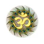 Masstone Om Wall Stickers for Pooja Room | Om Stickers for Wall, Mandir | Home Decor Wall Stickers (51x51 CM) | Om PVC Wall Stickers | Wall Stickers for Living Room Pack of 1