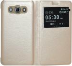 BINTAGE Flip Cover for Samsung Galaxy On8 (Gold, Matte Finish, Pack of: 1)