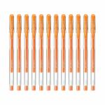uni-ball Signo UM-100 0.7 mm Gel Pens, F Orange Ink, Pack of 12