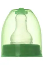 Naughty Kidz Green Plastic Feeding Bottle Cap with Nipple Combo