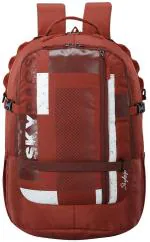 Skybags Campus Plus XL | 33L | Laptop Backpack | Polyester | Red