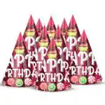 Zyozique Candy Theme Birthday Party Hats, Happy Birthday Cone Party Hats For Kids Birthday Party - Candy Theme Birthday Party Supplies And Decorations
