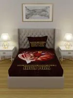 Marvel Avengers Ironman Cotton Single Bedsheet 60 x 90 inch with Pillow Cover 17x27 inch