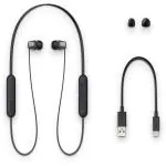 Sony WI-C310 Wireless Headphones with 15 Hrs Battery Life, Quick Charge, Magnetic Earbuds for Tangle Free Carrying, BT ver 5.0,Work from home, In-Ear Bluetooth Headset with mic for phone calls (Black)