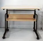 TEMPUS computer table , height adjustable table study table small table work from home table laptop table space saving table Table with wheels