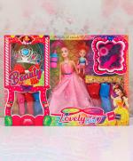 KiddyBuddy Girls Fashion Doll Toys For Kids 3+ Years With Accessories- Height 27 cm