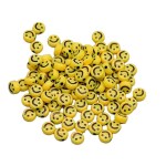 SHILPMART Smiley Face Beads Craft Kit, 50 Count, for Jewelry Making and DIY Projects