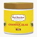 Hari Darshan Premium Chandan Tika - 100g | Pure Sandalwood Paste with Long Lasting Fragrance | Tilak for Daily Pooja, Hawan