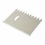 Klassic Silver Steel Comb Scraper Cake Decorating Tool (Pack of 1)