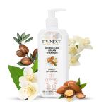 Trunext Moroccan Argan Shampoo, For Smooth, Silky & Frizz Free Hair, Repairs Damaged Hair, Paraben Free and No Sulphate, 300 ml