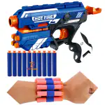 Sharp Soft Blaster Dart Bullet Gun Toy with 10 Soft Foam Bullets & 1 Hand Strap for Darts