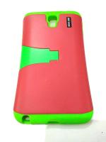 CLUBCLASSY TPU Plastic Back case Cover Hard +Soft with Stand Pack of 1pc. Compatible for Samsung Galaxy Note 3 Neo / N7505 / N7500 ac 1