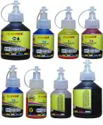 TRISAMA Brother DCP-300, 310, 500, 510, 700, 710, MFC-800W, 810W, 910DW, HL-T4000DW, MFC-T4500DW, BT-5000, BT-6000 Black and Tri Color Dye Based Ink Cartridge Bottle (Pack of 8)