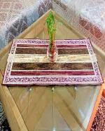 Romiz Cotton Fabric Beige Color Center Table Runner(Romiz-TableRunner-45)