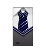 Casotec Tie Design Printed Silicon Soft TPU Back Case Cover for XOlO Q1010i