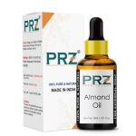 PRZ Almond Cold Pressed Carrier Oil Skin Care and Hair Care, 30 ml