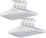 ROCKFIELD Aenon Fashion Cloth Hanger Pack of 24 (Silver)