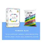 Kadam Skin Friendly Tie Dye Colour, Powder Blue 50G, Tie Dye Up To 20 T-Shirts, Cold Water Dyes, Fabric Dyes, Kadam Colors Powder Blue Tie Dye Color