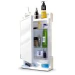 Homace White Plastic Mirror Cabinet