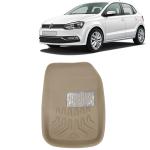 Kingsway 3D Car Floor Mats For Volkswagen Polo, Model Year : 2009 Onwards, Color : Beige, PVC, Set 5 Piece