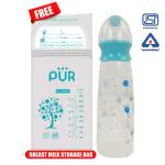 Buy PUR Anti Colic Feeding Bottle with Free Milk Storage Bag for Baby