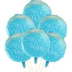 Grand Shop Multicolor Rubber Round Foil Balloons