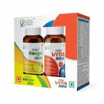 FYTIKA Vita 365 & Omega 3 Fish Oil Combo Pack | Multivitamin for men and women with Antioxidant & herbs blend for Energy, Stamina & Immunity, Protect Heart & Blood Vessels, Fatty Acid Capsule enriched with EPA + DHA & (30 Tablets and 30 Capsules)