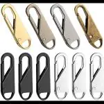 G MALL Set of 10 Pieces Portable Zipper Pull Replacement, Detachable Zipper Pull Tabs for Luggage | Clothing | Jackets | Backpacks | Shoes | Purse | Duffel Bags Etc (No Need Machine)