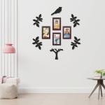 Random Family Bird Tree Collage Photo Frames for Wall Decoration| Home and Wall Decor Framing of Photos and Picture For Living Room, Bedroom, Home, Office Set of 4 (4