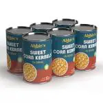 Abbie's Sweet Corn Kernels 2400 g (400 g X 6 Tins)- Pack of 6 | Ready to Eat | Ideal for Salad, Soup, Pizza topping, Starters | Healthy and Delicious |
