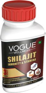 Vogue Shilajit Tablets A Supplement For Immunity Stamina Muscle Strength 60 Pcs