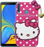 Mintak Samsung Galaxy A9 2018 Pink and White Silicon Scratch Resistant Mobile Back Cover