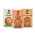 NOTTY NUTS Mix Dry Fruits Combo (Cashew, California Almonds, Indian Green Raisin) Pack of 3 (250 gm each)
