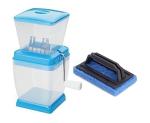 BLUE WONDER Vegetables Plastic Onion Chopper With Cleaning Home and Office Tile Brush and (Multicolour, Pack of 2)