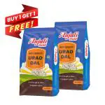 Anjali Gold Unpolished Urad Dal Whole White 1 Kg Pack ( With Free 1 Kg ) No Artificial, No Coloring